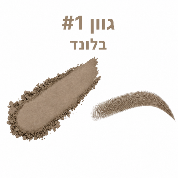 ערכת אבקה עם שבלונות למילוי גבות מהיר ומדויק!